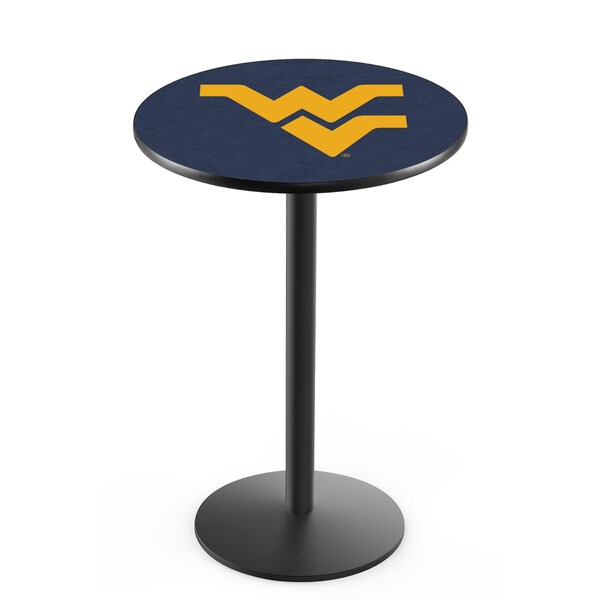 42" Blk Wrinkle West Virginia Pub Table